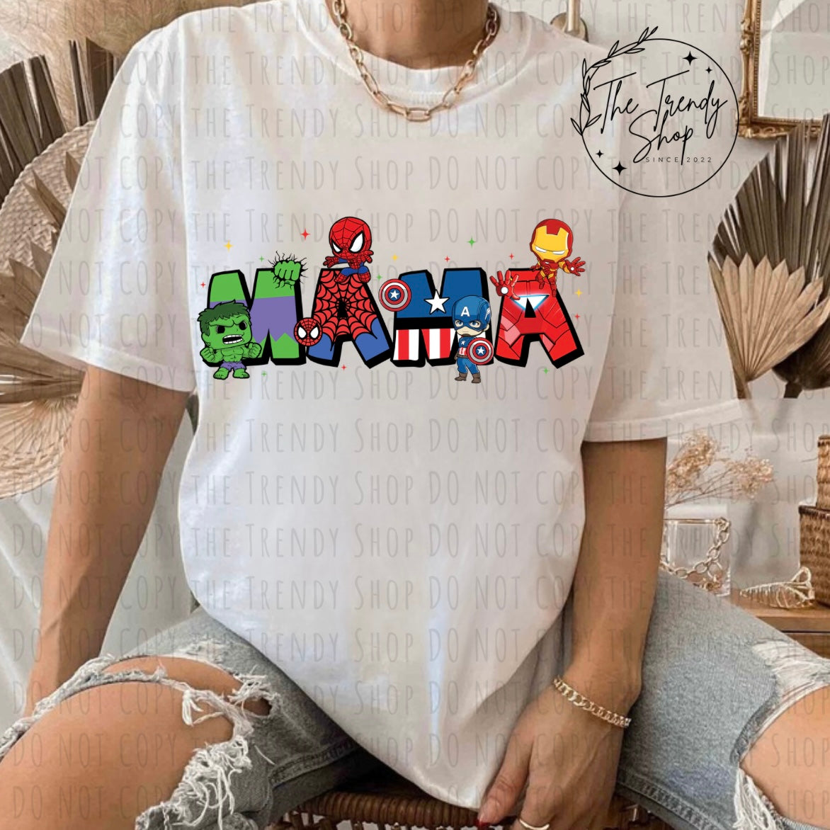 CHARACTER MAMA TEE OR CREW