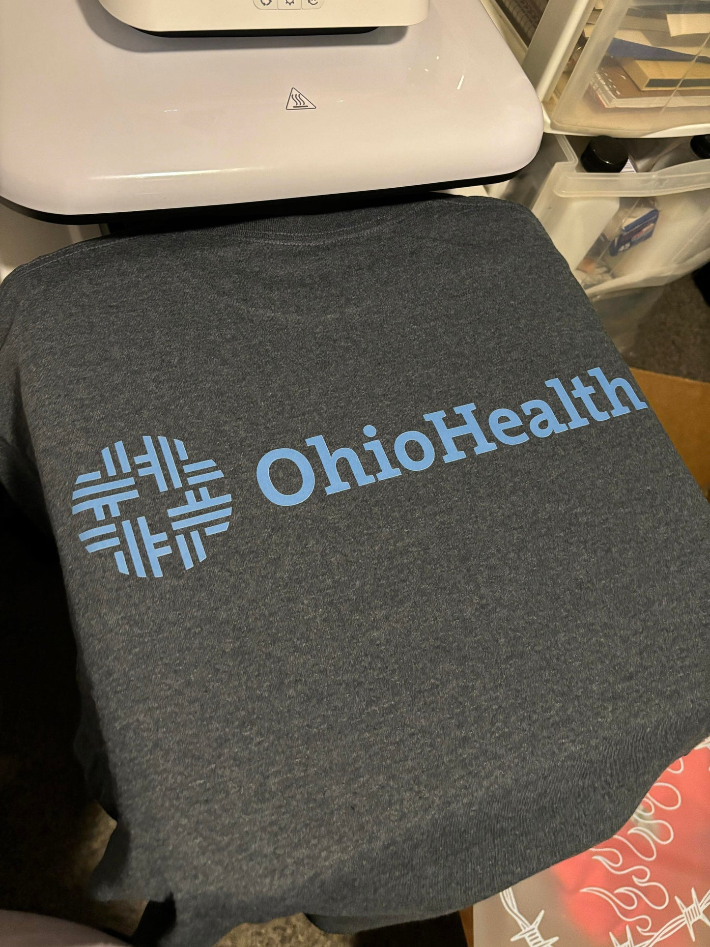 LARGE OH LOGO TEE OR CREW