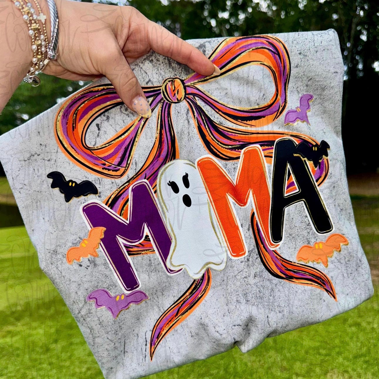 SPOOKY BOW MAMA TEE OR CREW