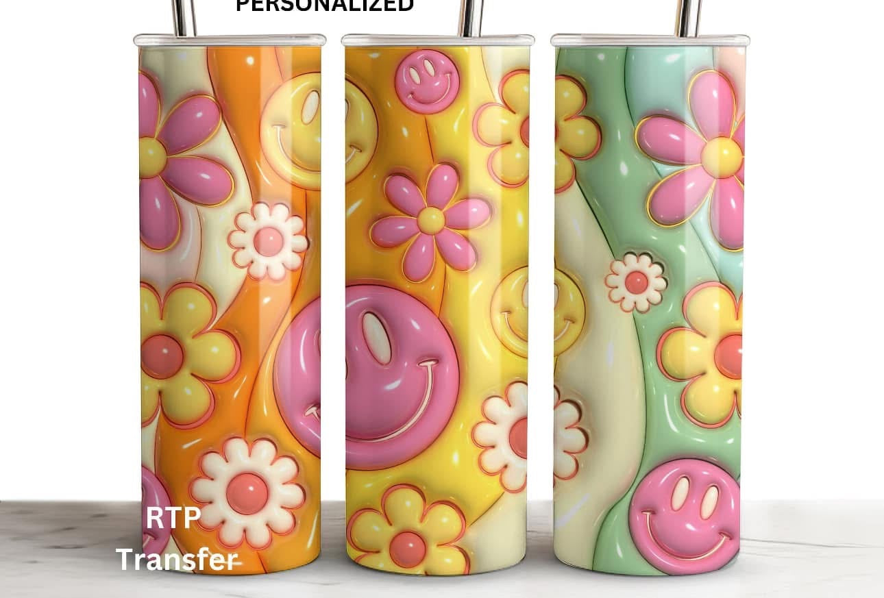 SMILEY PUFFY TUMBLER CUP