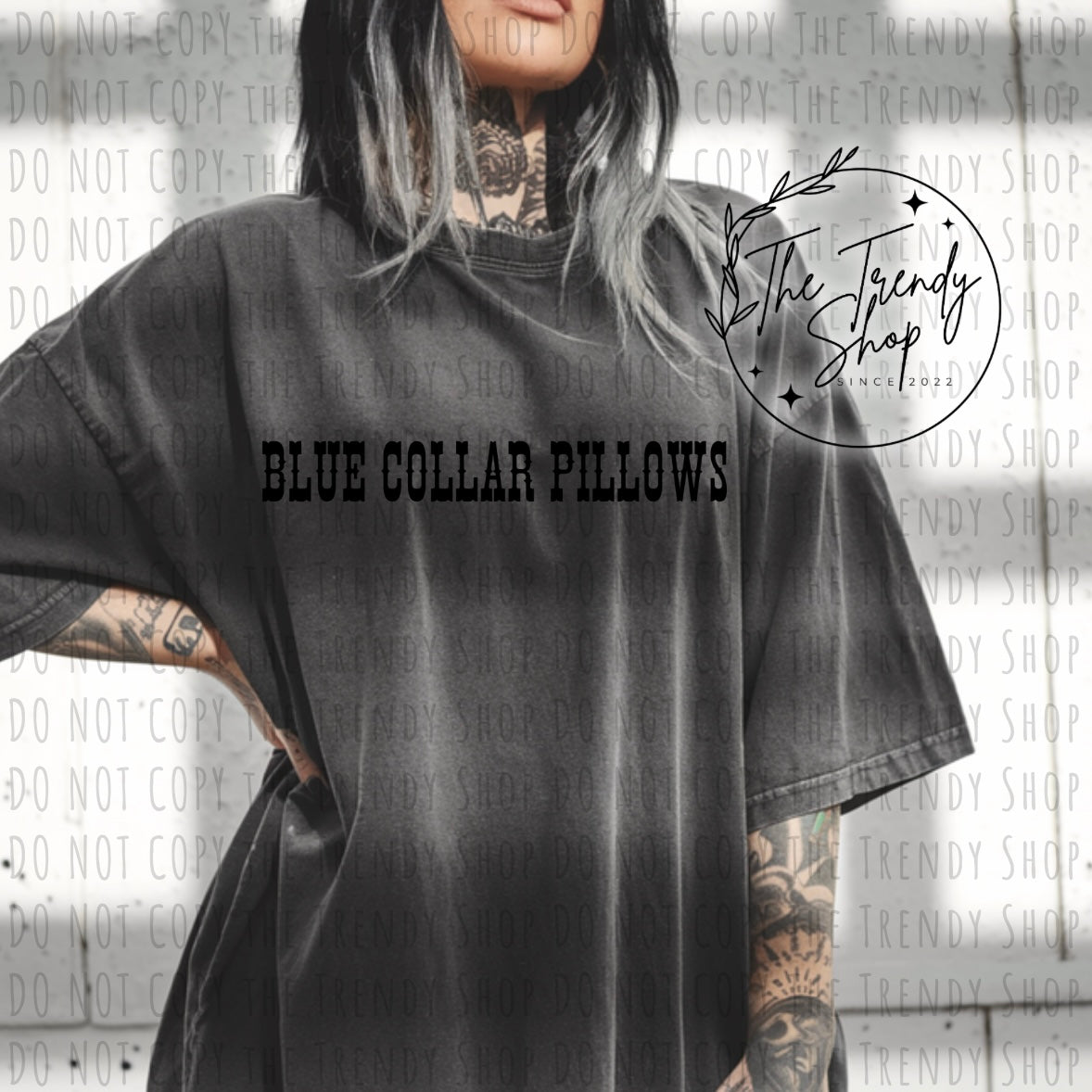 BLUE COLLAR PILLOWS 2 PRINTED COMFORT COLOR TEE
