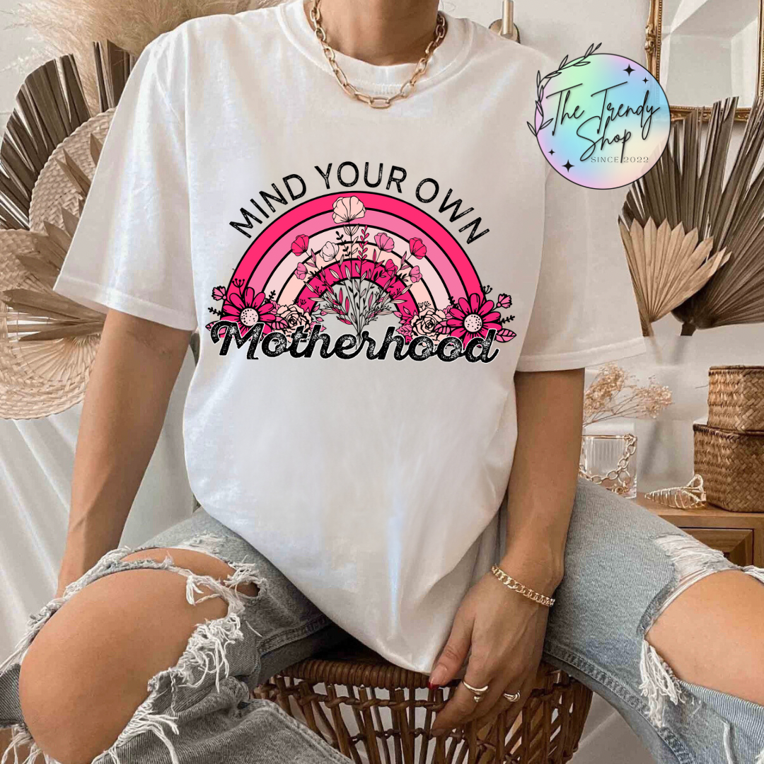 MIND YOUR OWN TEE OR CREW