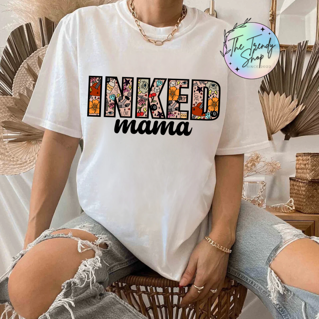 INKED MAMA 2 TEE OR CREW