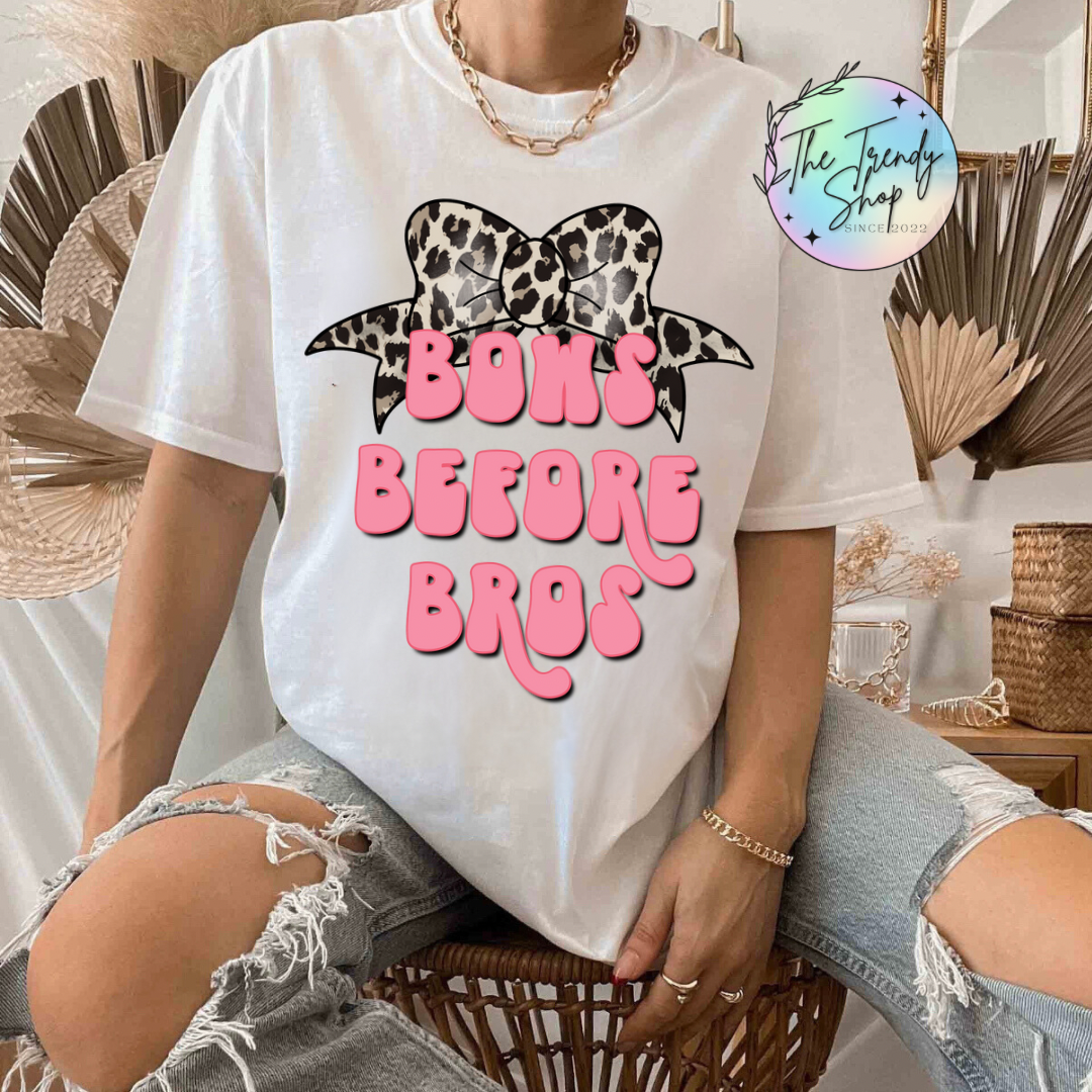 BOWS BEFORE BROS TEE OR CREW