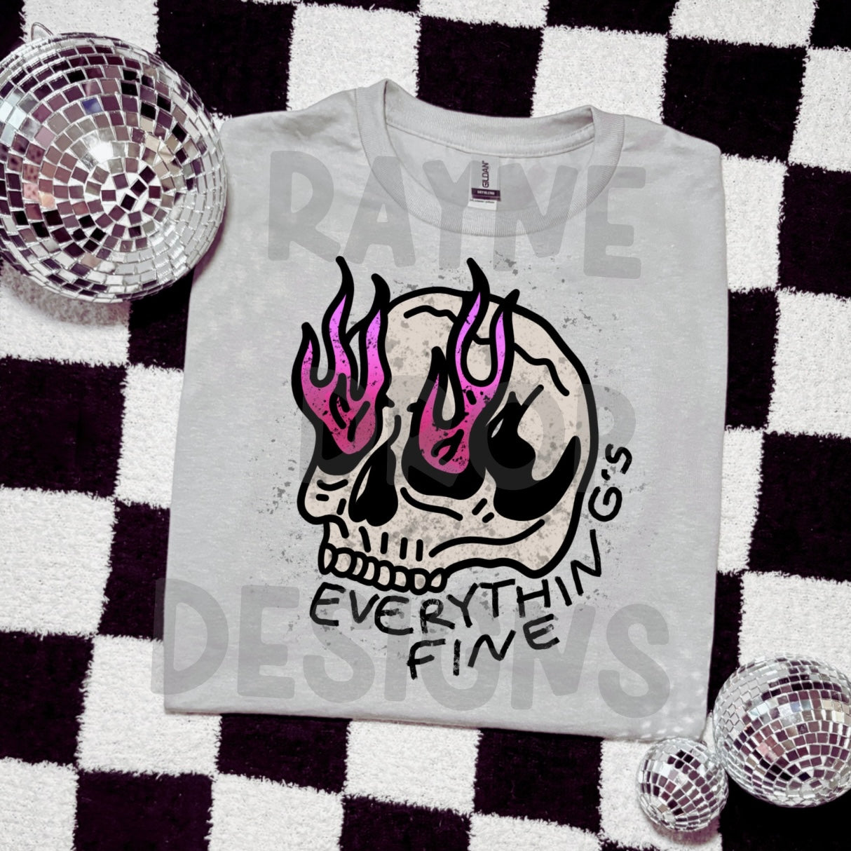 EVERYTHING IS FINE TEE OR TANK