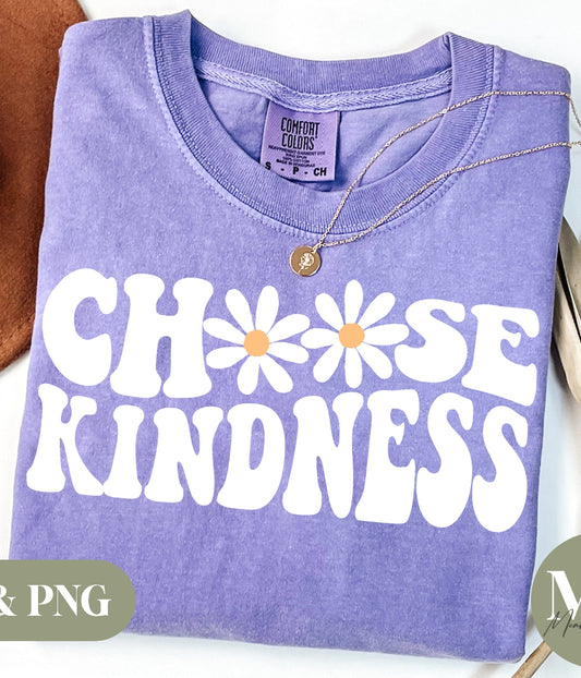 CHOOSE KINDNESS COMFORT COLOR PRINTED TEE