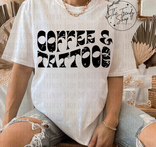 COFFEE & TATOOS TEE OR CREW