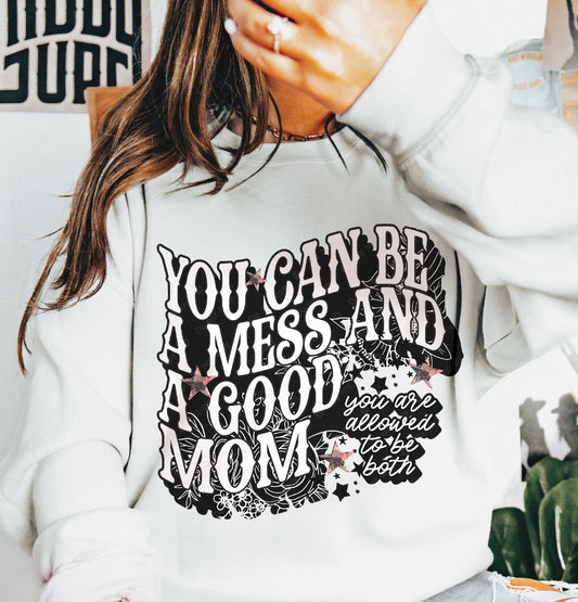 GOOD MOM TEE OR CREW