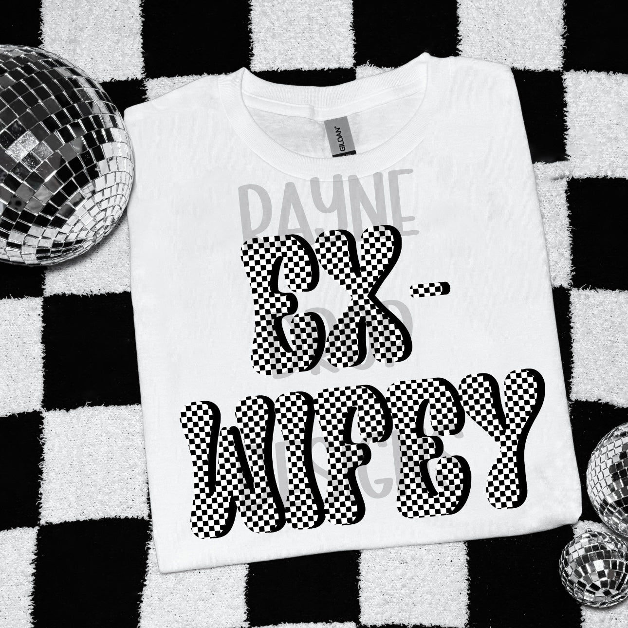 RETRO CHECKER EX-WIFEY TEE