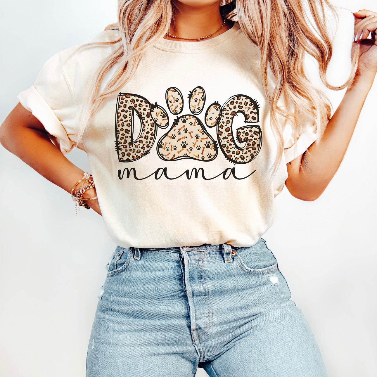 DOG MAMA TEE OR CREW