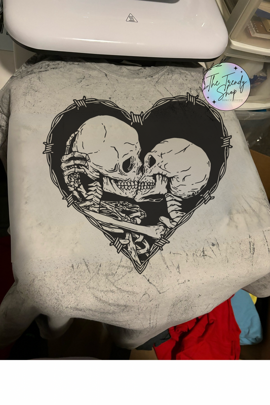 SKULLY HEART COMFORT COLOR TEE