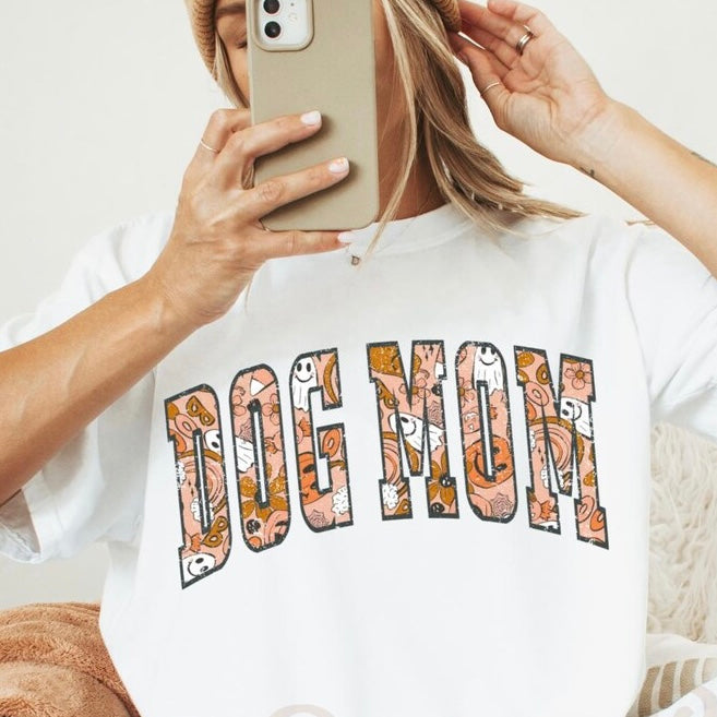 FALL DOG MOM PRINTED GILDAN TEE