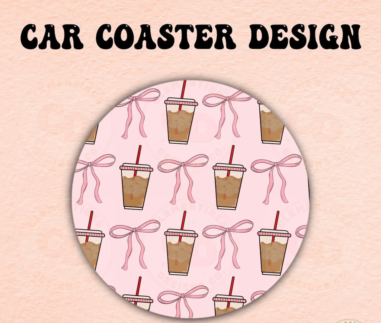 ICE COFFEE CUP COASTER SET