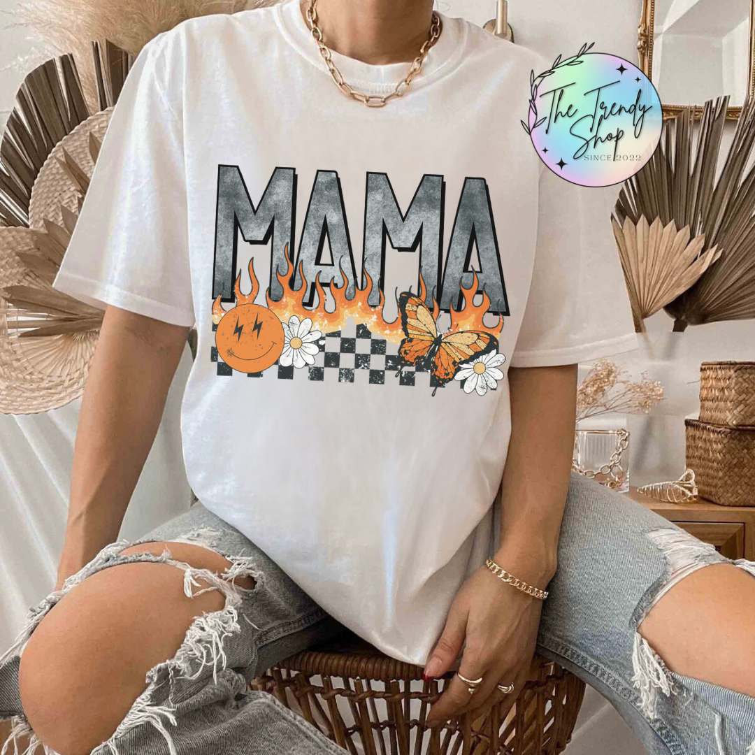 RETRO MAMA TEE OR CREW