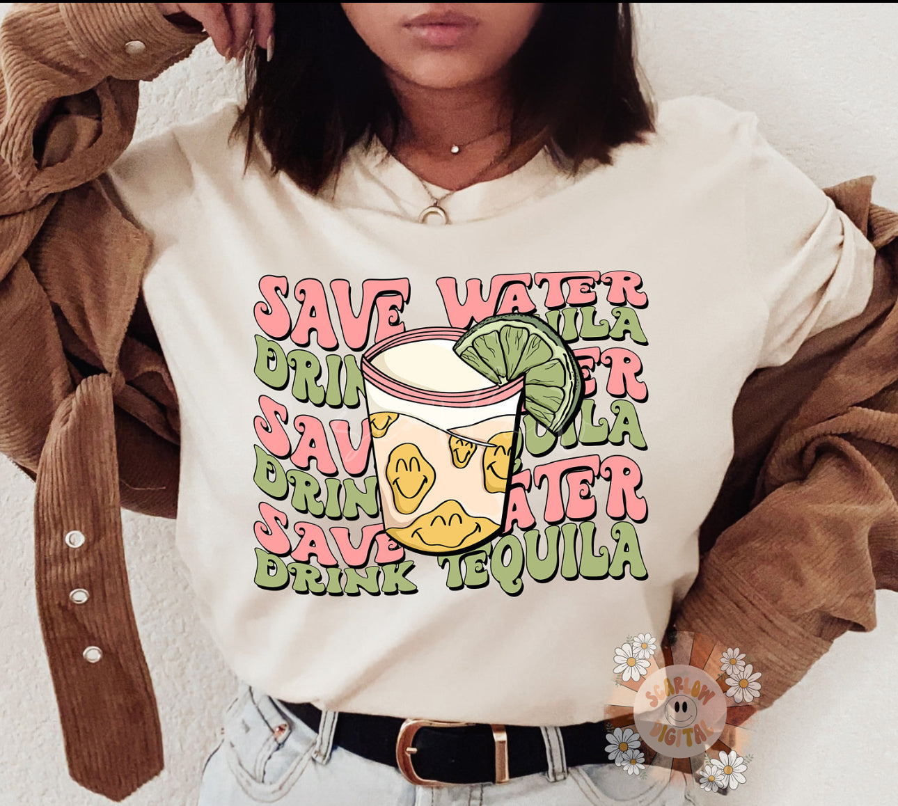 SAVE WATER DRINK TEQUILA TEE