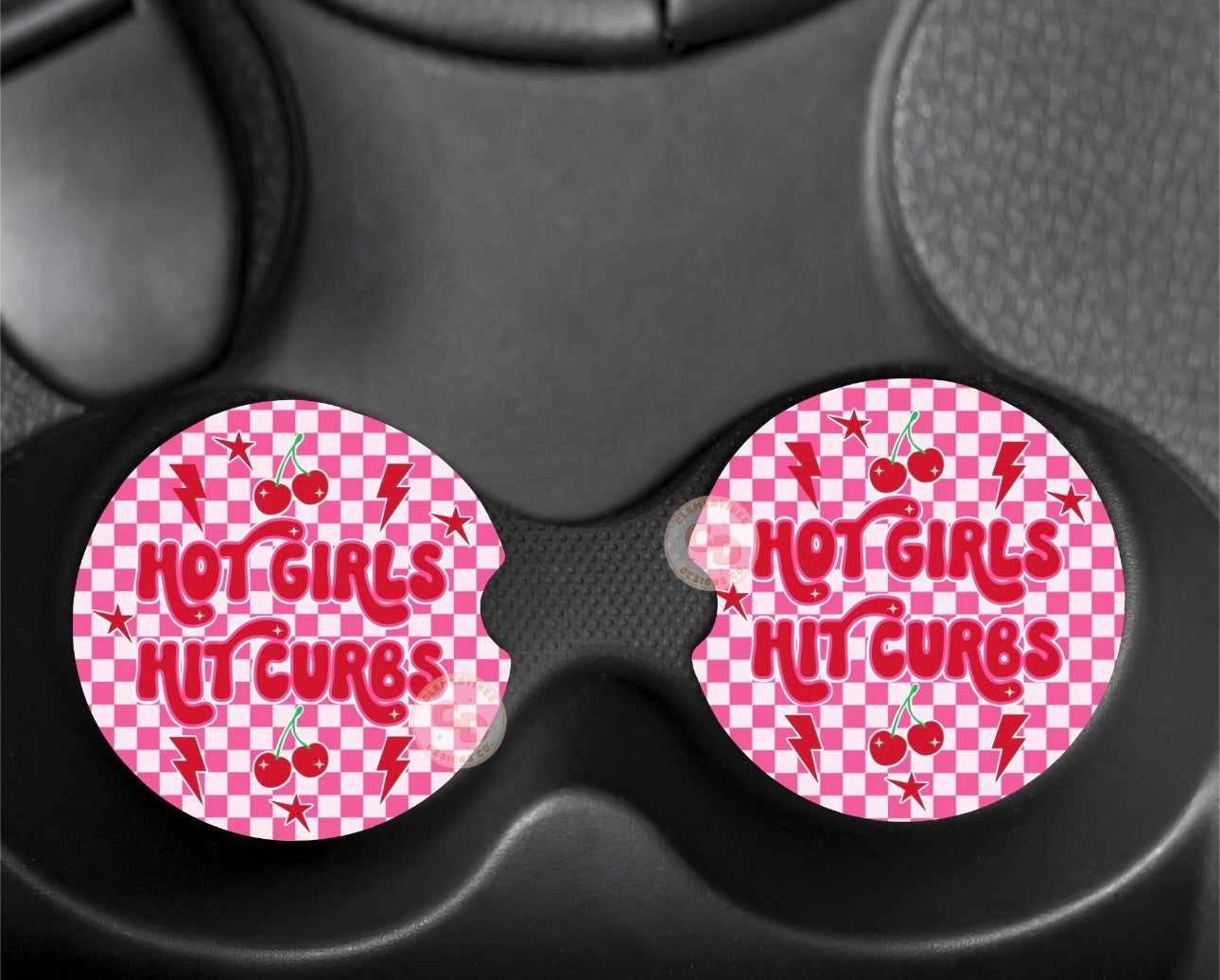 HOT GIRLS HIT CURBS CUP COASTER SET