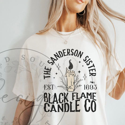 BLACK FLAME CO CREW OR TEE