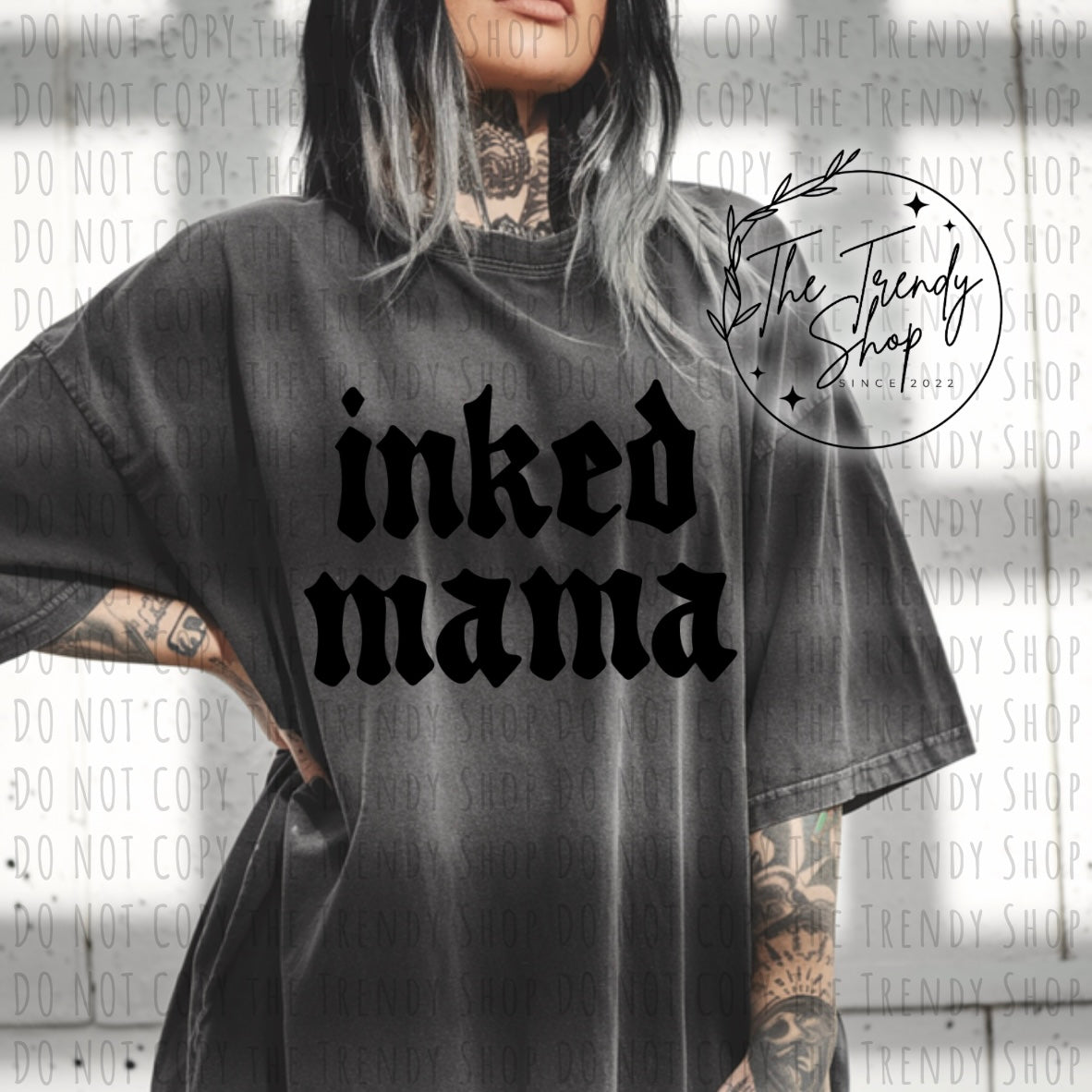 INKED MAMA PRINTED COMFORT COLOR TEE