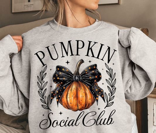 PUMPKIN SOCIAL CLUB CREW OR TEE