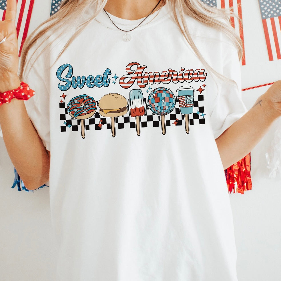 SWEET AMERICAN TEE OR CREW