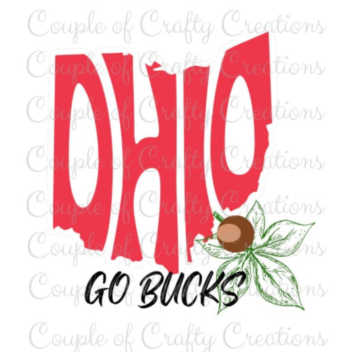 OHIO STATE PRINTED CREW OR TEE