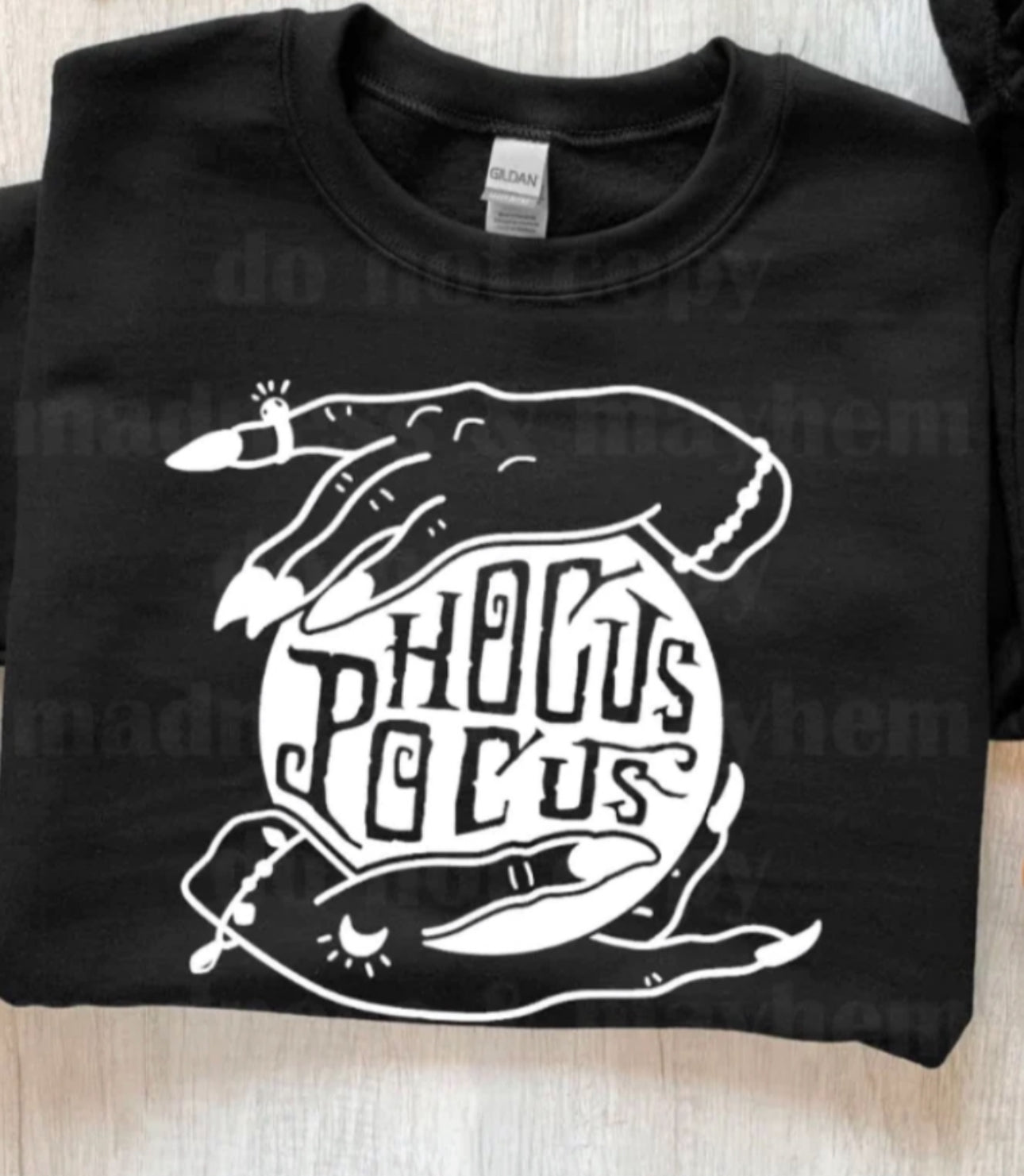 HOCUS POCUS (WHITE LOGO) TEE OR CREW