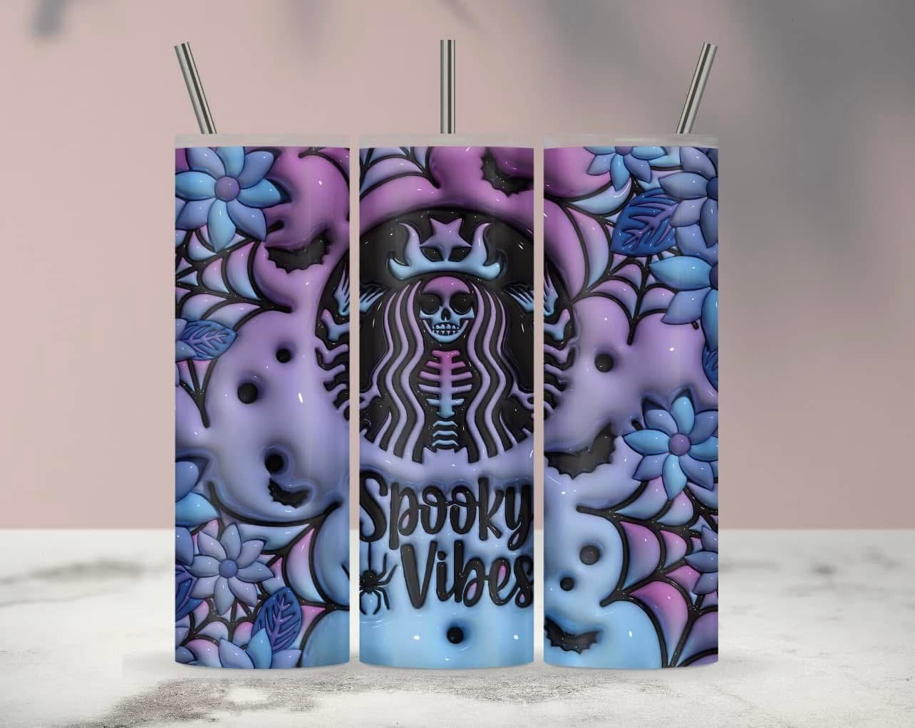 SPOOKY VIBES TUMBLER CUP