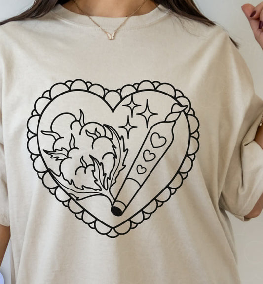 BUD HEART TEE