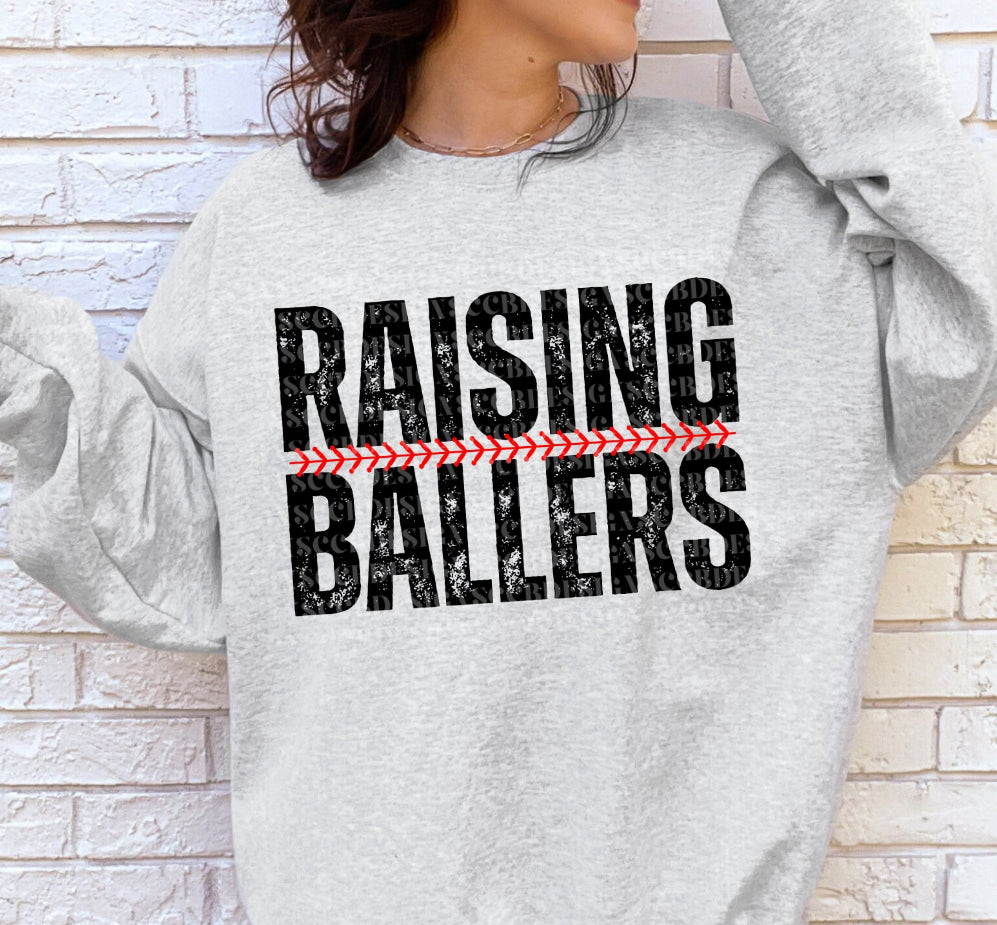 RAISING BALLERS TEE OR CREW