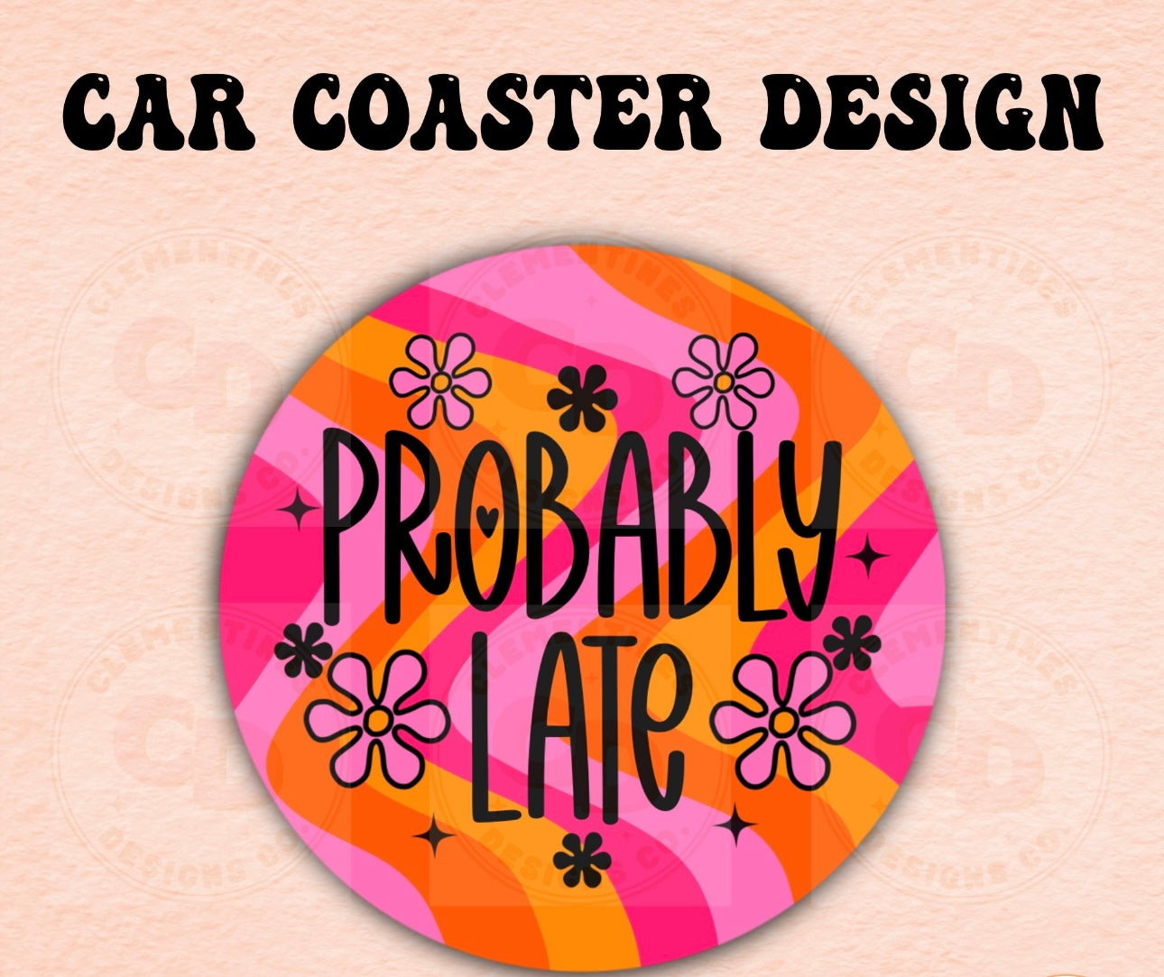 PROBABLY LATE CUP COASTER SET