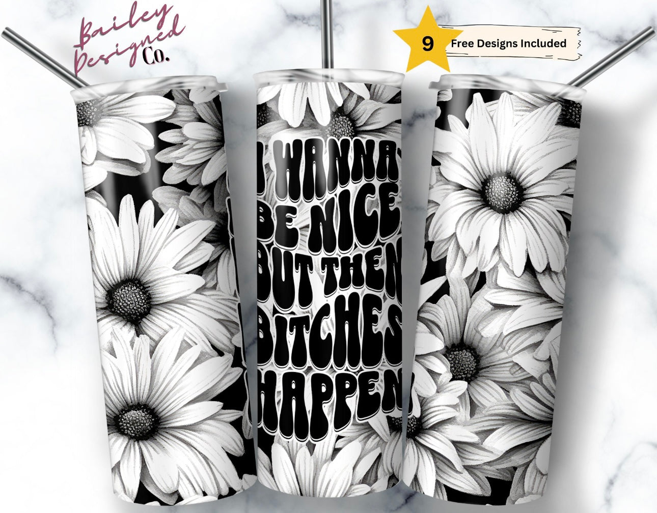 I WANNA BE NICE TUMBLER CUP