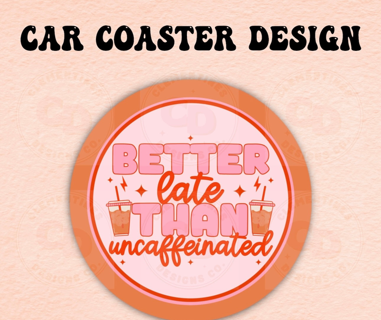 BETTER LATE CUP COASTER SET