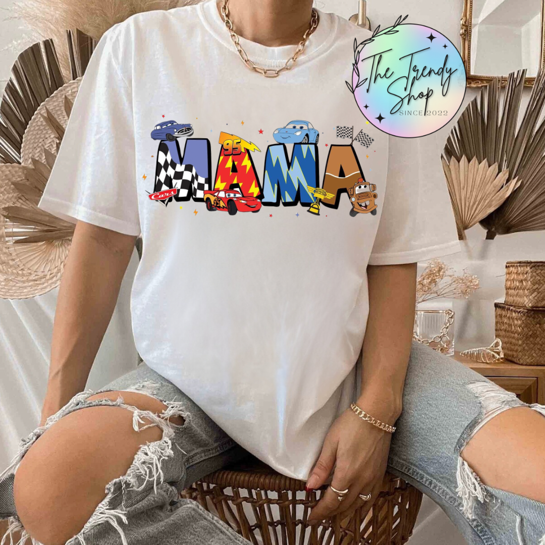 MAMA PRINTED DESIGN TEE OR CREW