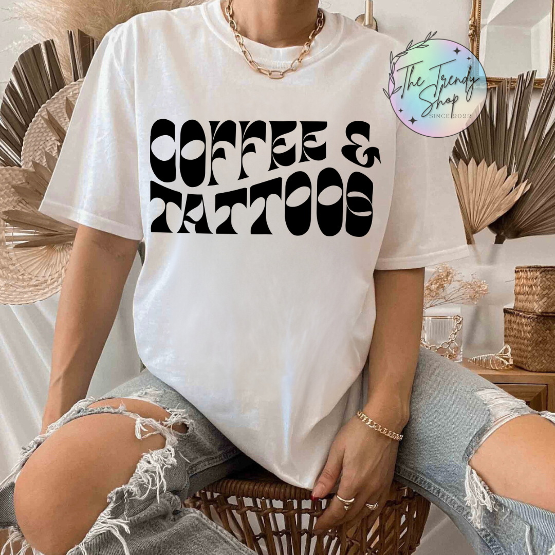 COFFEE & TATTOOS TEE OR CREW