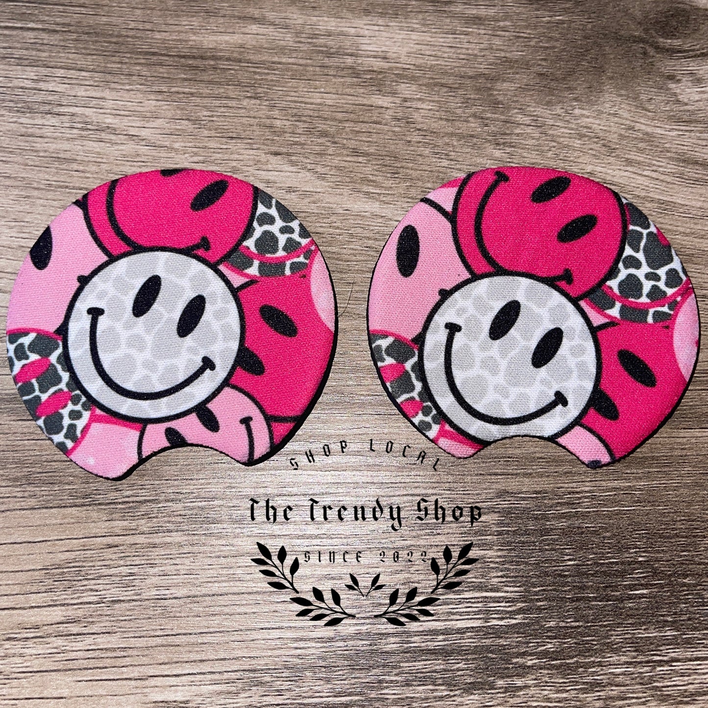 COW SMILEY CUP COASTER SET