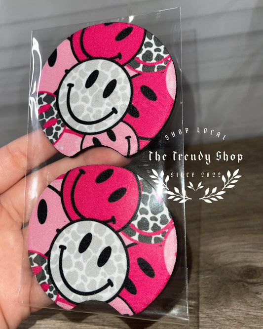 COW SMILEY CUP COASTER SET