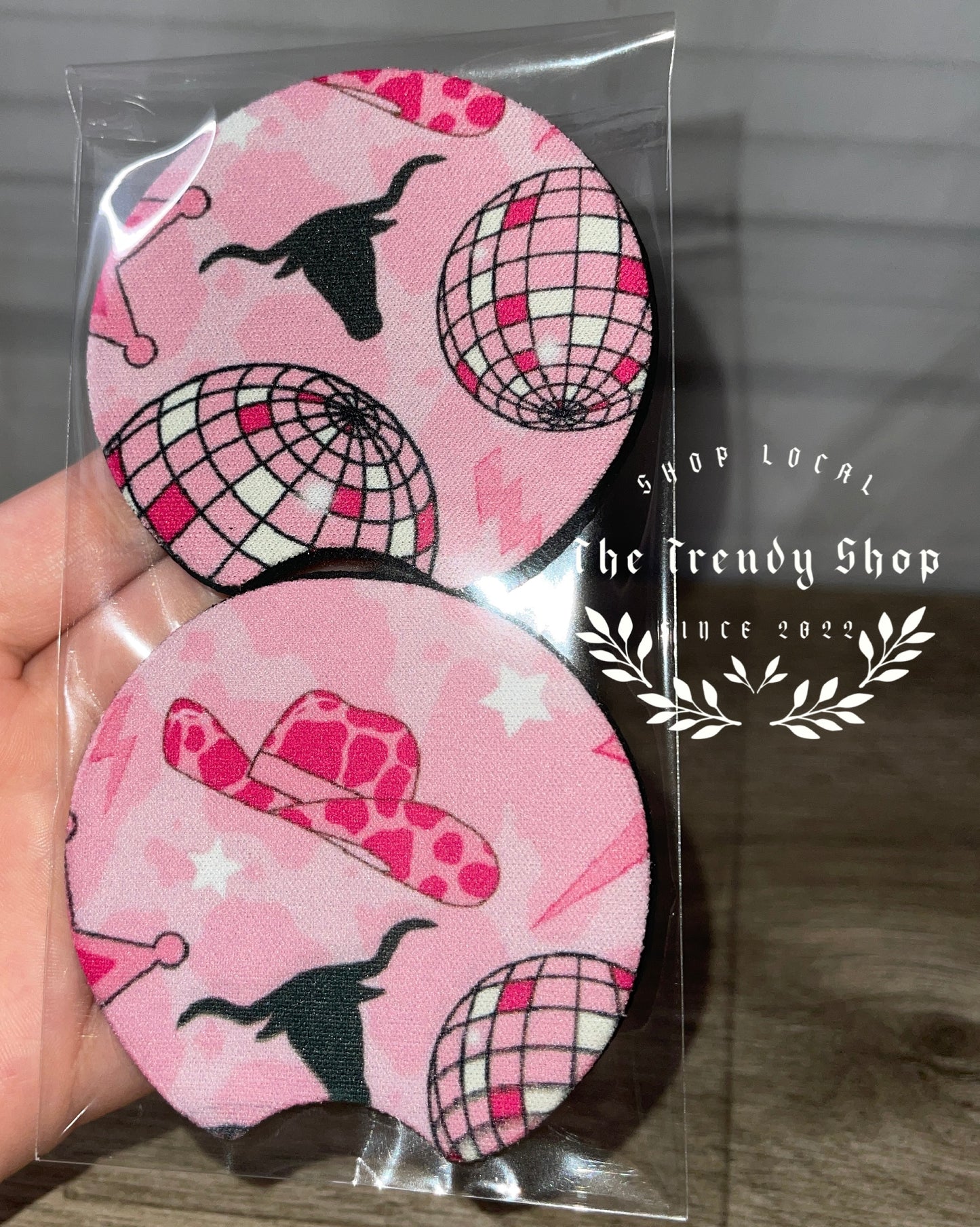 DISCO COWGIRL CUP COASTER SET